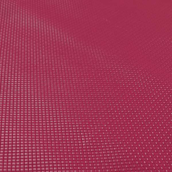 Lattice Quilted Textured Faux Leather Pink Vinyl Upholstery Fabric