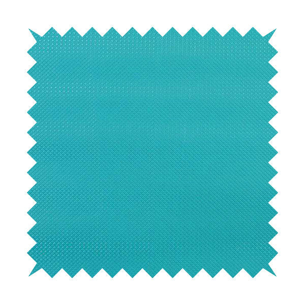 Lattice Quilted Textured Faux Leather Blue Teal Vinyl Upholstery Fabric