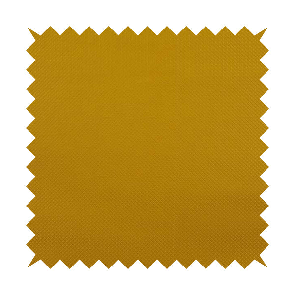 Lattice Quilted Textured Faux Leather Yellow Vinyl Upholstery Fabric