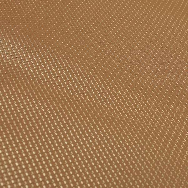 Lattice Quilted Textured Faux Leather Rose Gold Vinyl Upholstery Fabric