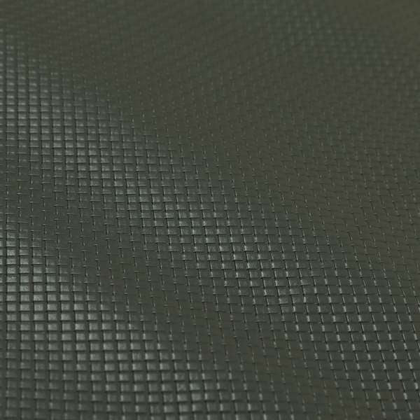 Lattice Quilted Textured Faux Leather Grey Vinyl Upholstery Fabric