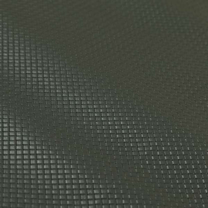 Lattice Quilted Textured Faux Leather Grey Vinyl Upholstery Fabric