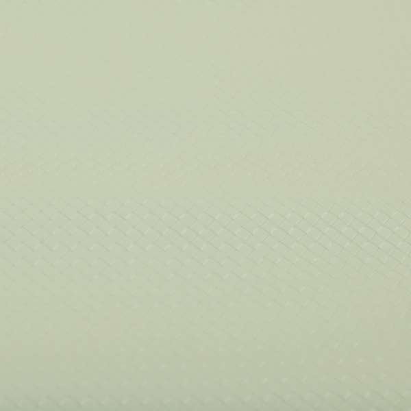 Lattice Quilted Textured Faux Leather White Vinyl Upholstery Fabric
