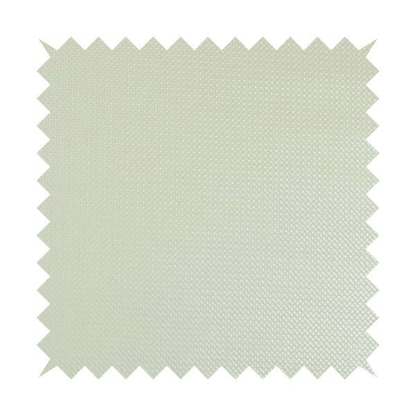 Lattice Quilted Textured Faux Leather Pearl White Vinyl Upholstery Fabric