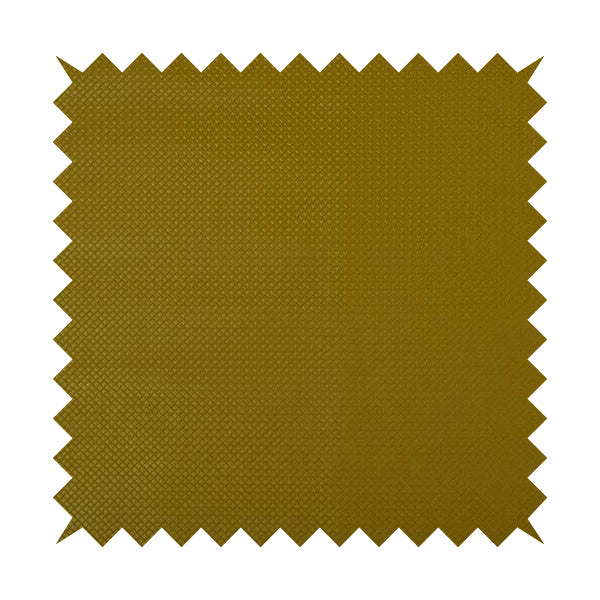 Lattice Quilted Textured Faux Leather Mustard Vinyl Upholstery Fabric