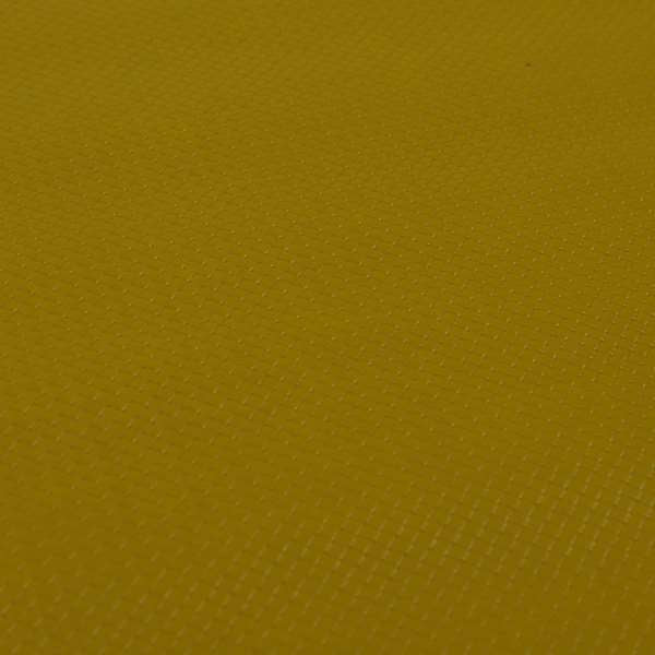 Lattice Quilted Textured Faux Leather Mustard Vinyl Upholstery Fabric