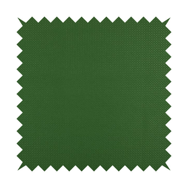 Lattice Quilted Textured Faux Leather Green Vinyl Upholstery Fabric