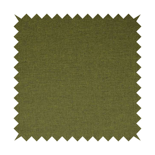 Lauren Hardwearing Linen Effect Chenille Upholstery Furnishing Fabric Green Grass Colour