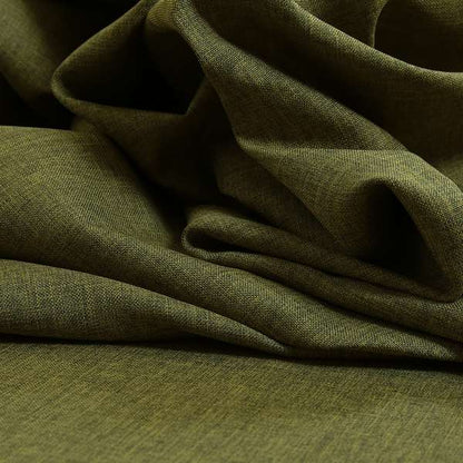 Lauren Hardwearing Linen Effect Chenille Upholstery Furnishing Fabric Green Grass Colour - Roman Blinds