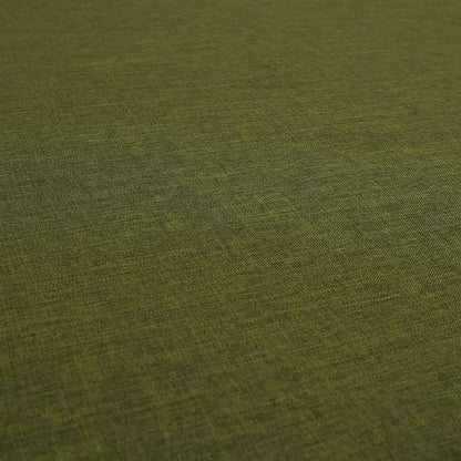 Lauren Hardwearing Linen Effect Chenille Upholstery Furnishing Fabric Green Grass Colour - Made To Measure Curtains