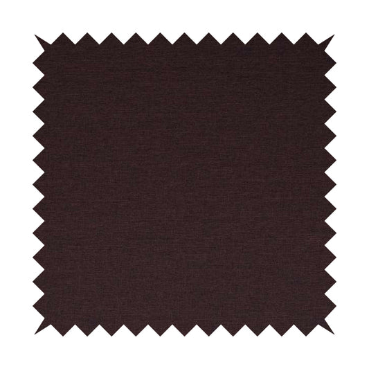Lauren Hardwearing Linen Effect Chenille Upholstery Furnishing Fabric Wine Colour