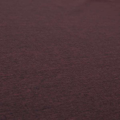 Lauren Hardwearing Linen Effect Chenille Upholstery Furnishing Fabric Wine Colour