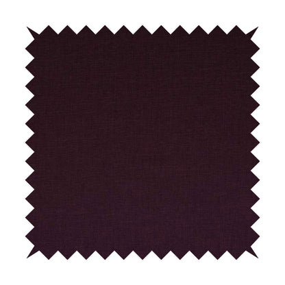 Lauren Hardwearing Linen Effect Chenille Upholstery Furnishing Fabric Purple Colour