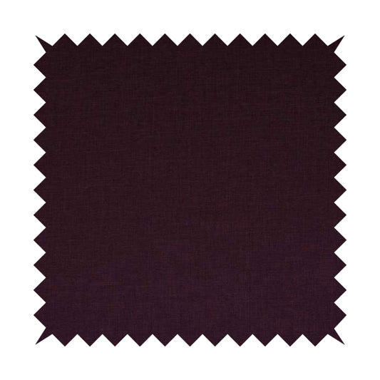 Lauren Hardwearing Linen Effect Chenille Upholstery Furnishing Fabric Purple Colour
