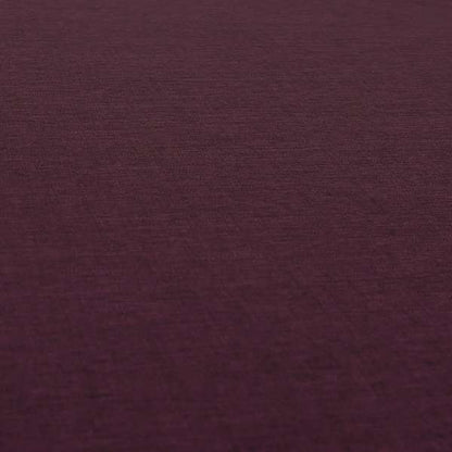 Lauren Hardwearing Linen Effect Chenille Upholstery Furnishing Fabric Purple Colour