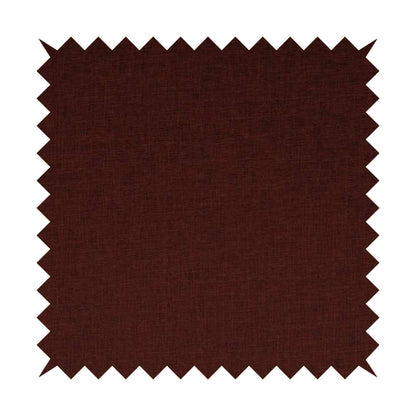 Lauren Hardwearing Linen Effect Chenille Upholstery Furnishing Fabric Burgundy Colour - Handmade Cushions