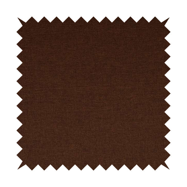 Lauren Hardwearing Linen Effect Chenille Upholstery Furnishing Fabric Rust Orange Colour - Roman Blinds