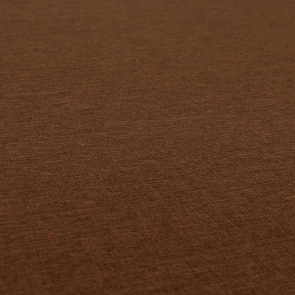 Lauren Hardwearing Linen Effect Chenille Upholstery Furnishing Fabric Rust Orange Colour