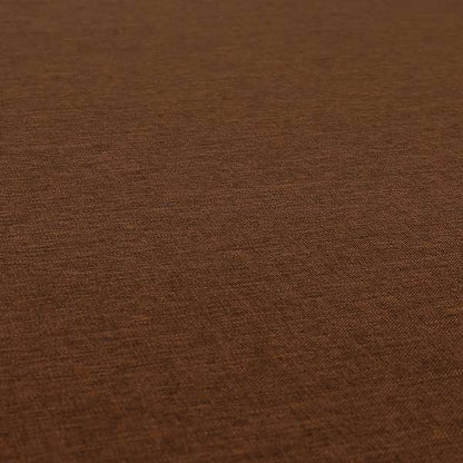 Lauren Hardwearing Linen Effect Chenille Upholstery Furnishing Fabric Rust Orange Colour