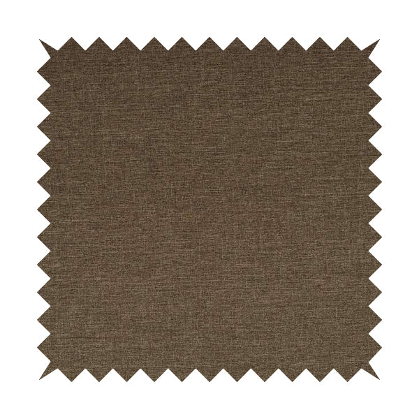 Lauren Hardwearing Linen Effect Chenille Upholstery Furnishing Fabric Brown Colour - Made To Measure Curtains