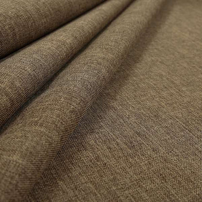 Lauren Hardwearing Linen Effect Chenille Upholstery Furnishing Fabric Brown Colour - Roman Blinds