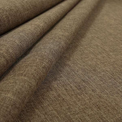 Lauren Hardwearing Linen Effect Chenille Upholstery Furnishing Fabric Brown Colour