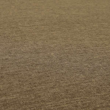 Lauren Hardwearing Linen Effect Chenille Upholstery Furnishing Fabric Brown Colour