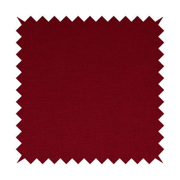 Lauren Hardwearing Linen Effect Chenille Upholstery Furnishing Fabric Red Colour - Roman Blinds