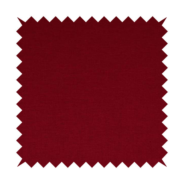 Lauren Hardwearing Linen Effect Chenille Upholstery Furnishing Fabric Red Colour