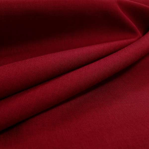 Lauren Hardwearing Linen Effect Chenille Upholstery Furnishing Fabric Red Colour - Roman Blinds