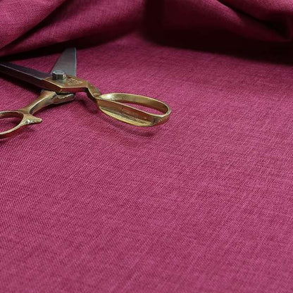 Lauren Hardwearing Linen Effect Chenille Upholstery Furnishing Fabric Pink Colour - Made To Measure Curtains