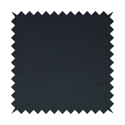 Lauren Hardwearing Linen Effect Chenille Upholstery Furnishing Fabric Denim Blue Colour