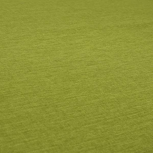 Lauren Hardwearing Linen Effect Chenille Upholstery Furnishing Fabric Lime Green Colour