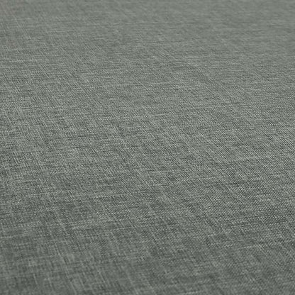 Lauren Hardwearing Linen Effect Chenille Upholstery Furnishing Fabric Silver Grey Colour