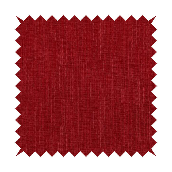 Lerwick Soft Textured Chenille Fabric Red Colour Interior Fabrics