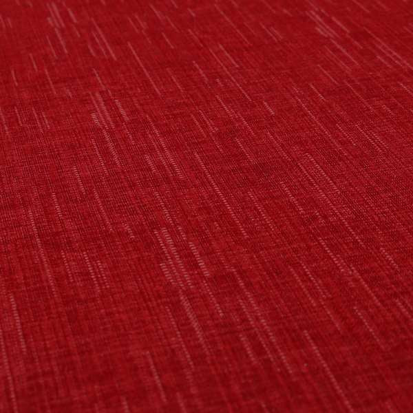 Lerwick Soft Textured Chenille Fabric Red Colour Interior Fabrics