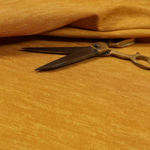 Levi Soft Cotton Textured Faux Leather In Golden Yellow Colour Upholstery Fabrics