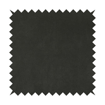 Lisbon Faux Suede Leatherette Finish Upholstery Fabric In Black Colour