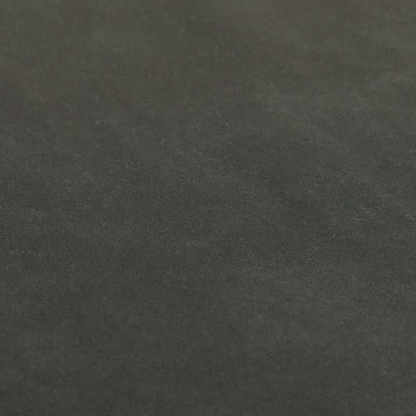 Lisbon Faux Suede Leatherette Finish Upholstery Fabric In Black Colour