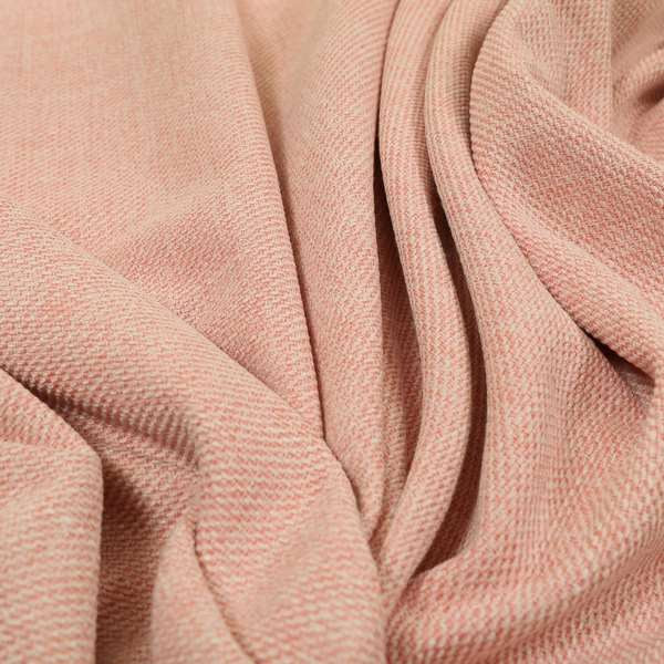 Lotus Pastel Tones Plain Chenille Furnishing Fabric In Pink Colour - Roman Blinds