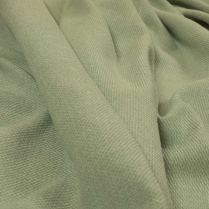 Lotus Pastel Tones Plain Chenille Furnishing Fabric In Green Colour