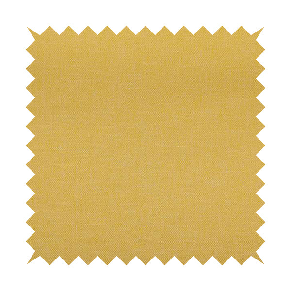 Lotus Pastel Tones Plain Chenille Furnishing Fabric In Yellow Colour - Roman Blinds