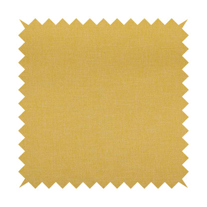 Lotus Pastel Tones Plain Chenille Furnishing Fabric In Yellow Colour - Roman Blinds