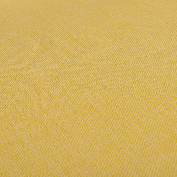 Lotus Pastel Tones Plain Chenille Furnishing Fabric In Yellow Colour - Roman Blinds