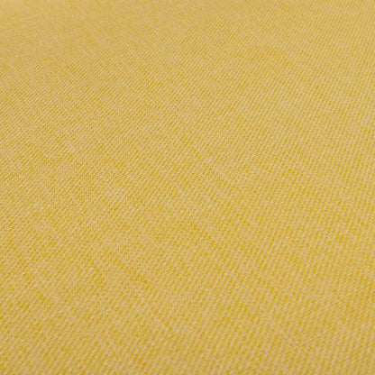 Lotus Pastel Tones Plain Chenille Furnishing Fabric In Yellow Colour - Roman Blinds