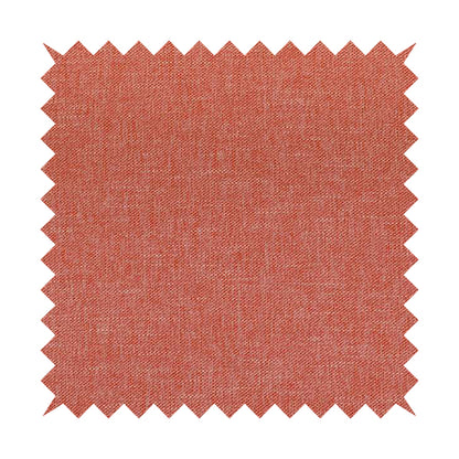 Lotus Pastel Tones Plain Chenille Furnishing Fabric In Red Colour - Made To Measure Curtains