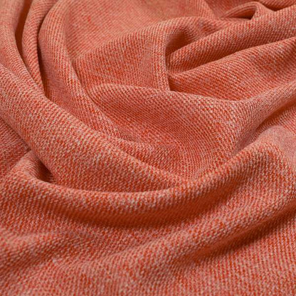 Lotus Pastel Tones Plain Chenille Furnishing Fabric In Red Colour - Made To Measure Curtains