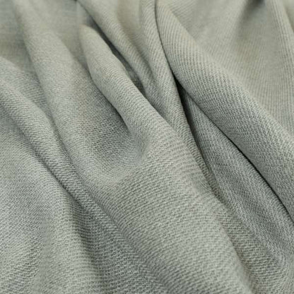 Lotus Pastel Tones Plain Chenille Furnishing Fabric In Silver Colour