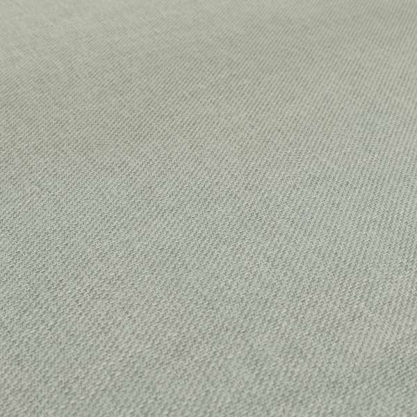 Lotus Pastel Tones Plain Chenille Furnishing Fabric In Silver Colour