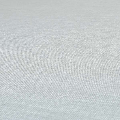 Ludlow Linen Effect Designer Chenille Upholstery Fabric In Silver Colour - Roman Blinds